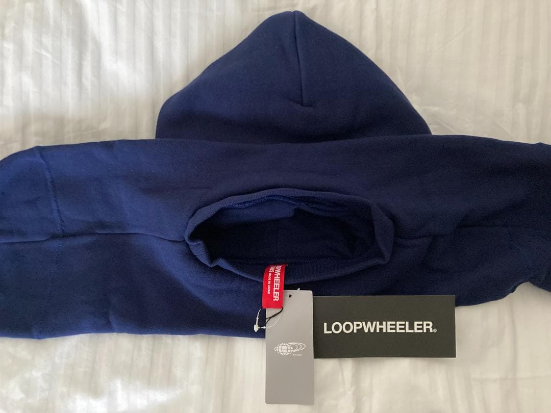 【未使用】ループウィラー× BEAMS JAPAN 別注フードマフラーPネイビー