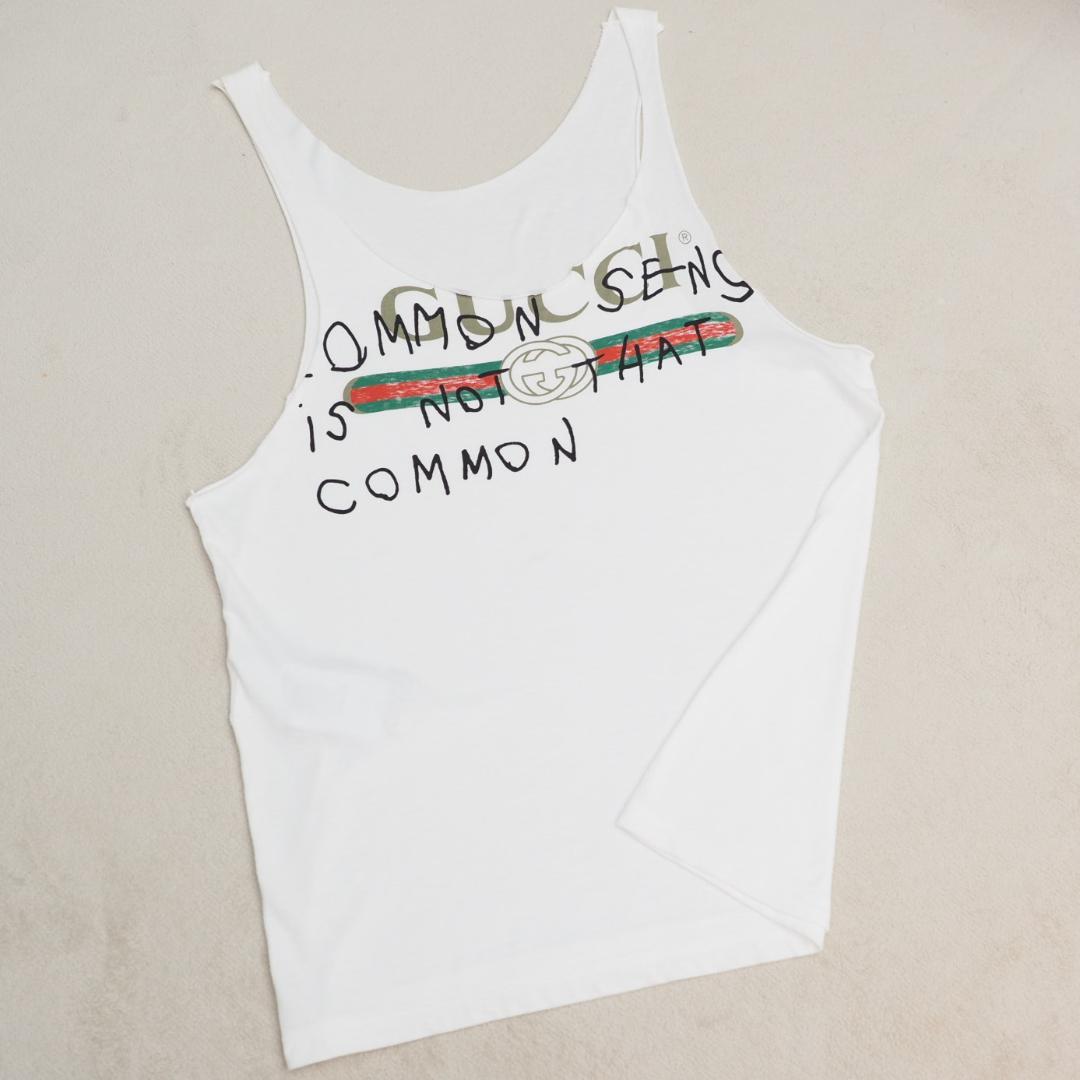 セール ＧＵＣＣＩ グッチ ココキャピタン オールドロゴ タンクトップ 白 Ｓ