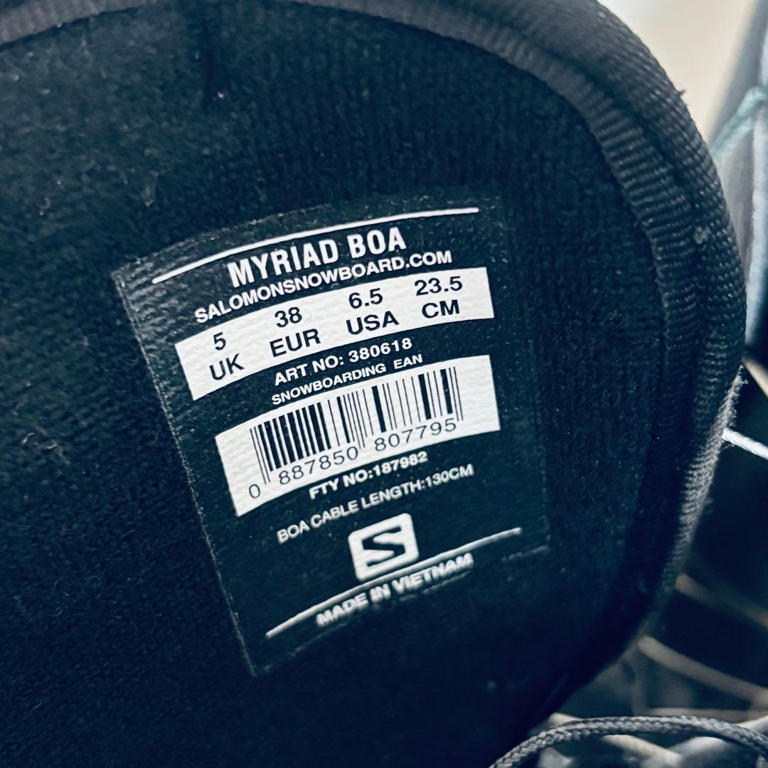 美品　SALOMON MYRIAD BOA スノーボード ブーツ 23.5cm