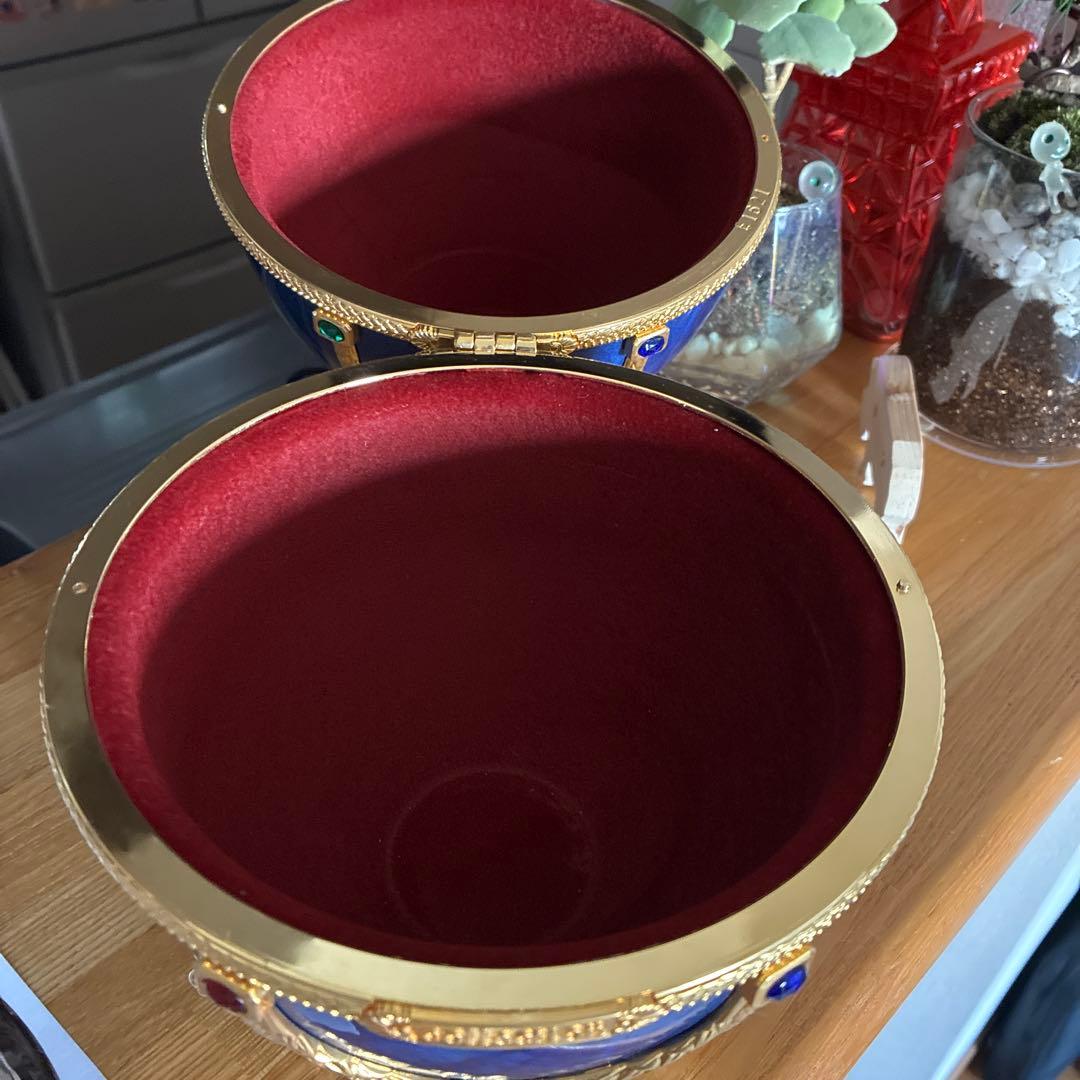 ラドガ インペリアルコレクション 青 ベネチアングラス デキャンタ 空瓶