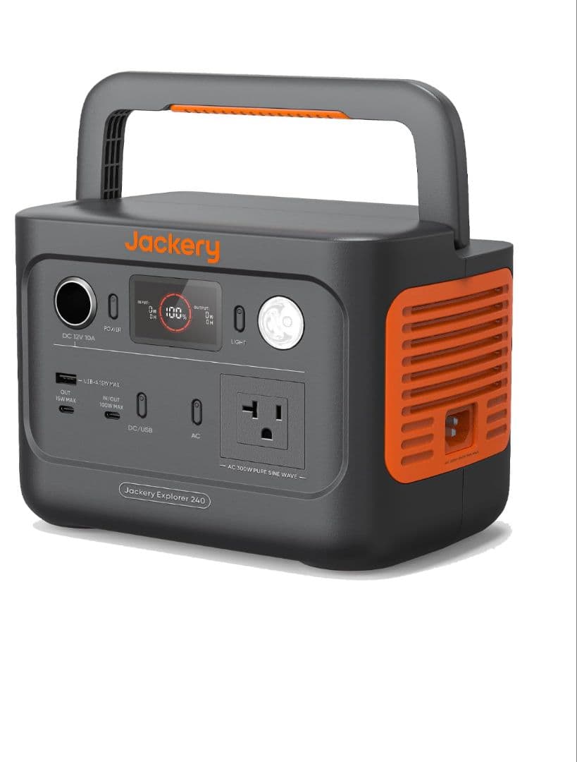 Jackery ポータブル電源240定格出力200W