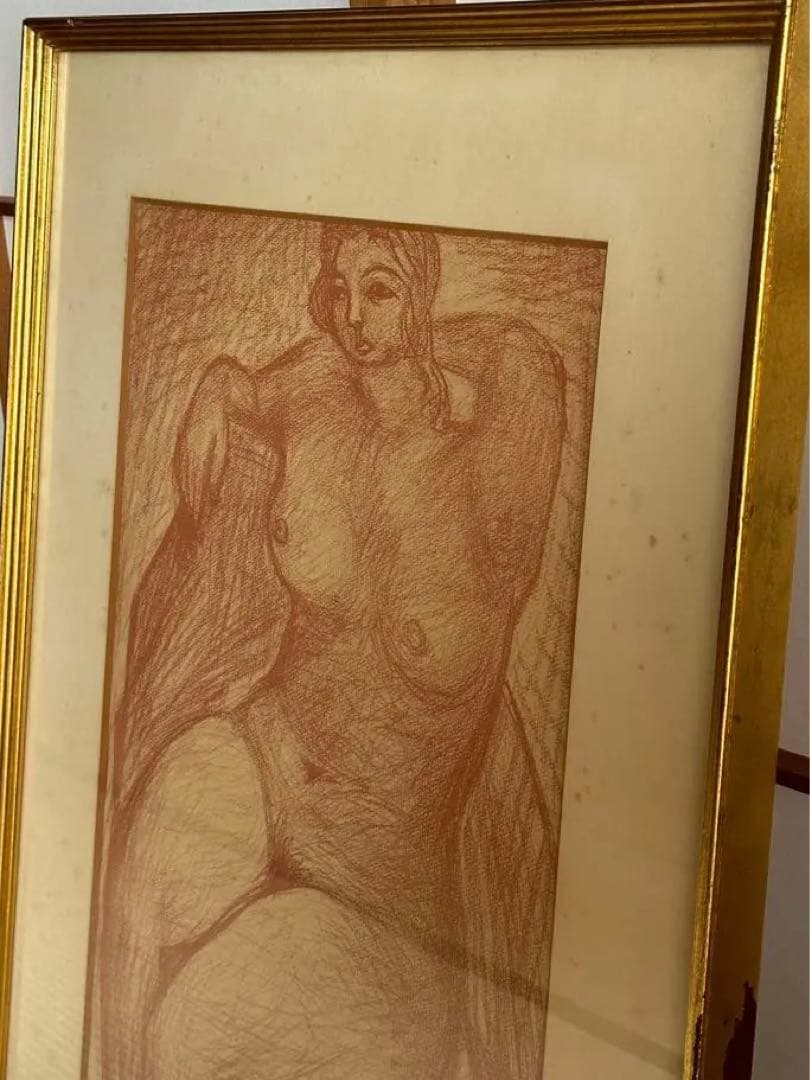 ⭐️【林武】裸婦　限定品　石版画集　45/95 【額付き】