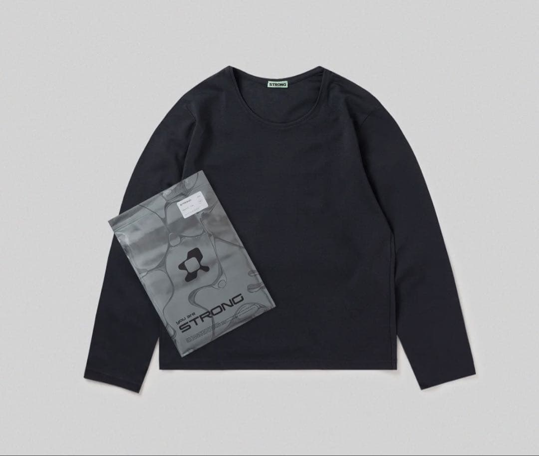 【岩本】STRONG PACK TEE (Gray&Black) サイズM