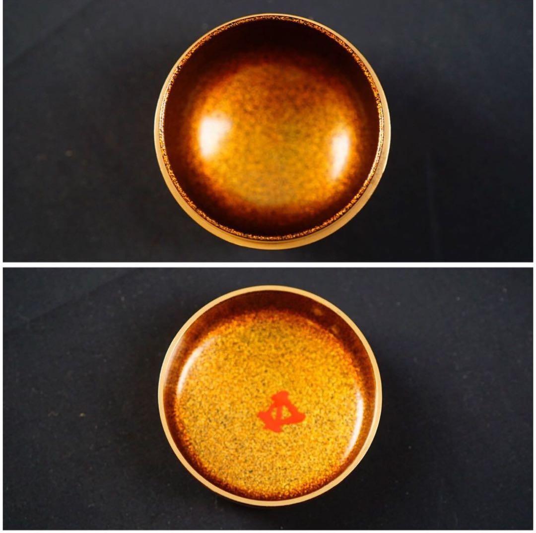 前端春斎 四季蒔絵 朱大棗 内梨子地『鵬雲斎書付』 共箱 茶道具 保証品