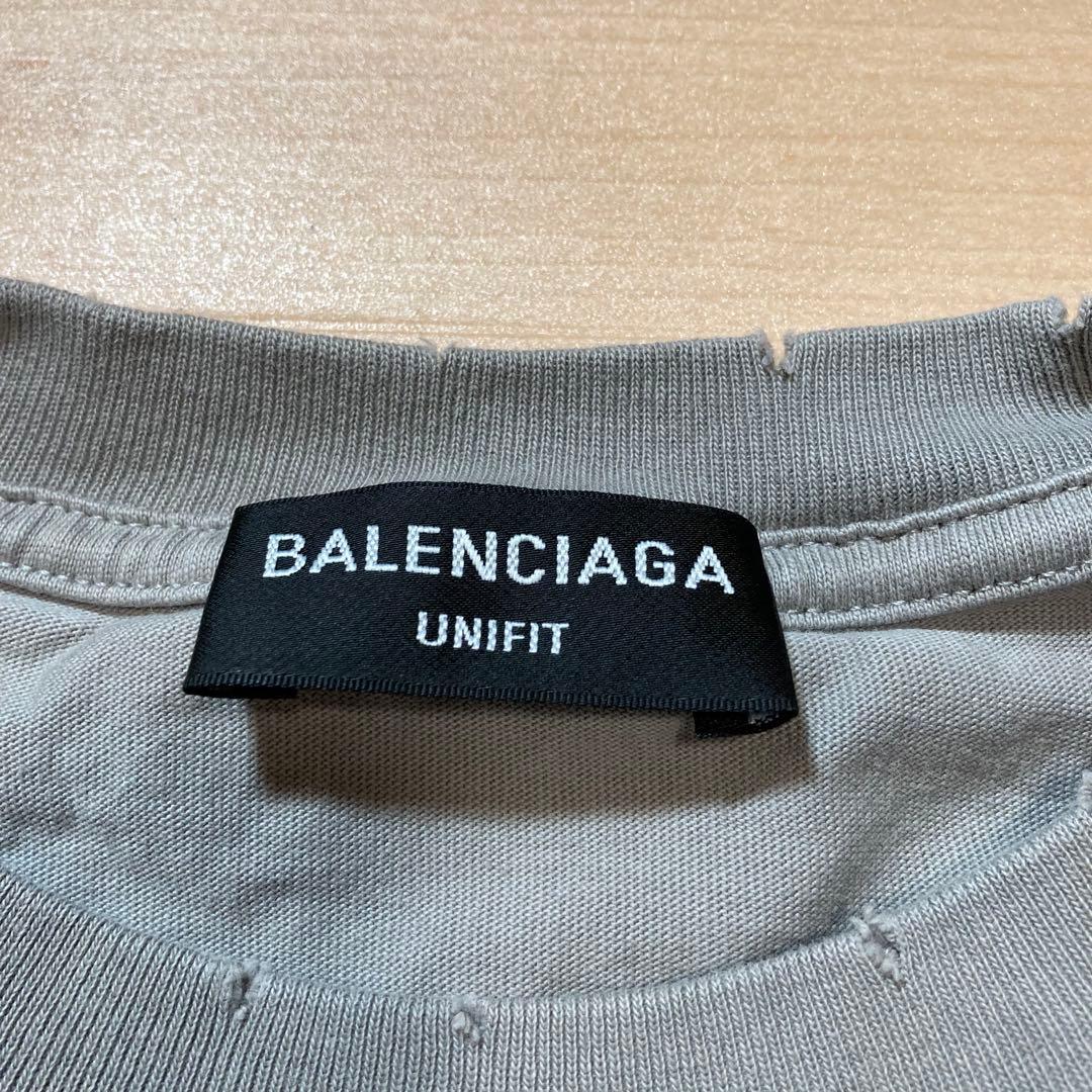BALENCIAGA バレンシアガ デストロイ ダメージ加工 Tシャツ S