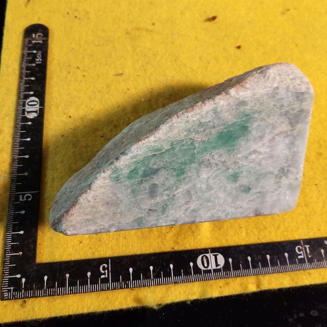 スッキリしたグレーが綺麗✨ 大きな本翡翠 JADEITE 原石 表面磨き 531