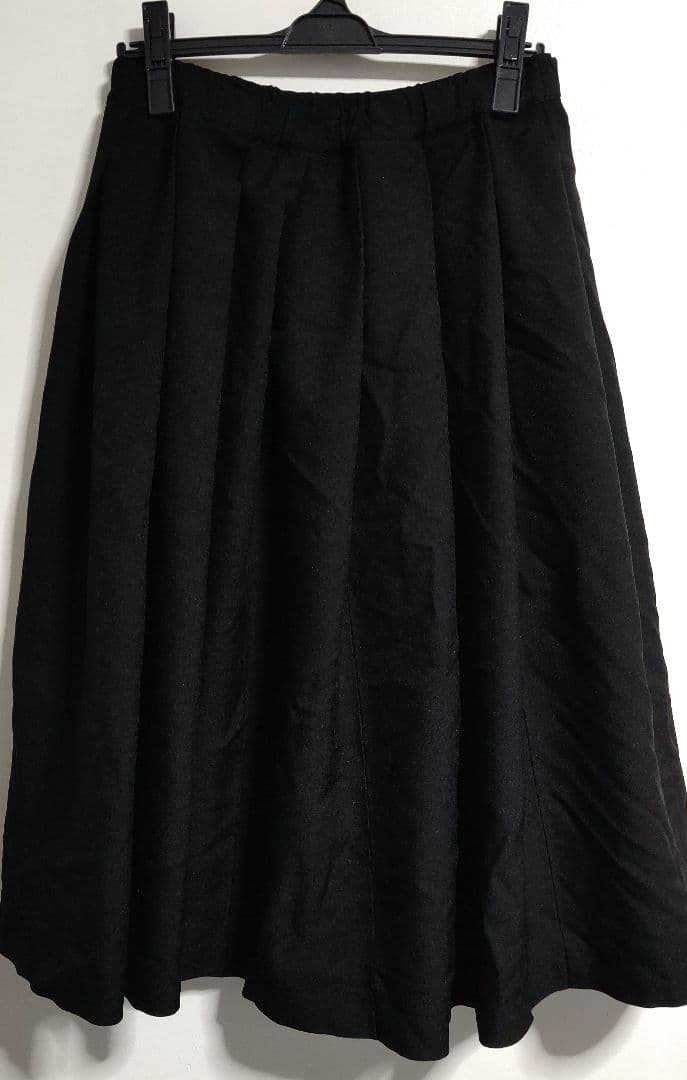 BLACK COMME des GARCONS ポリ縮絨スカート≪XS≫