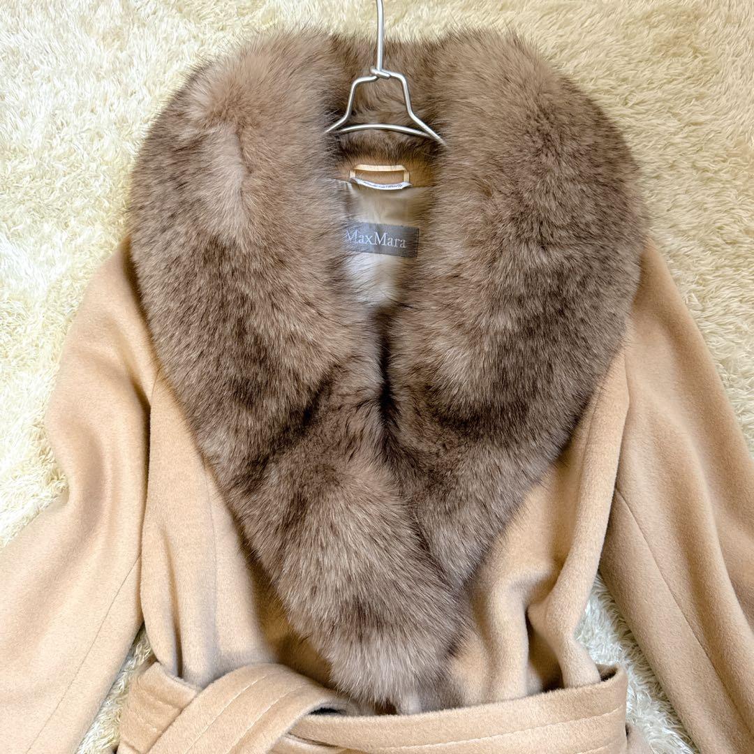 極美品✨マックスマーラ　銀タグ　マニュエラ　ロングコート　大きいサイズ　42