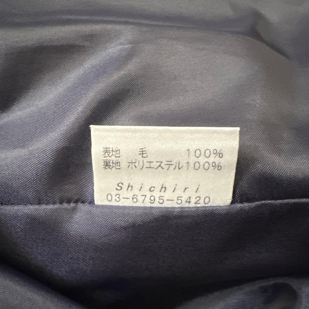 Shichiri ネイビー 半袖ワンピース M 七里