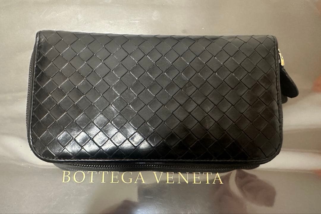 【付属品付】ボッテガヴェネタ ラウンドファスナー/ラム/黒/1️⃣✨✨✨