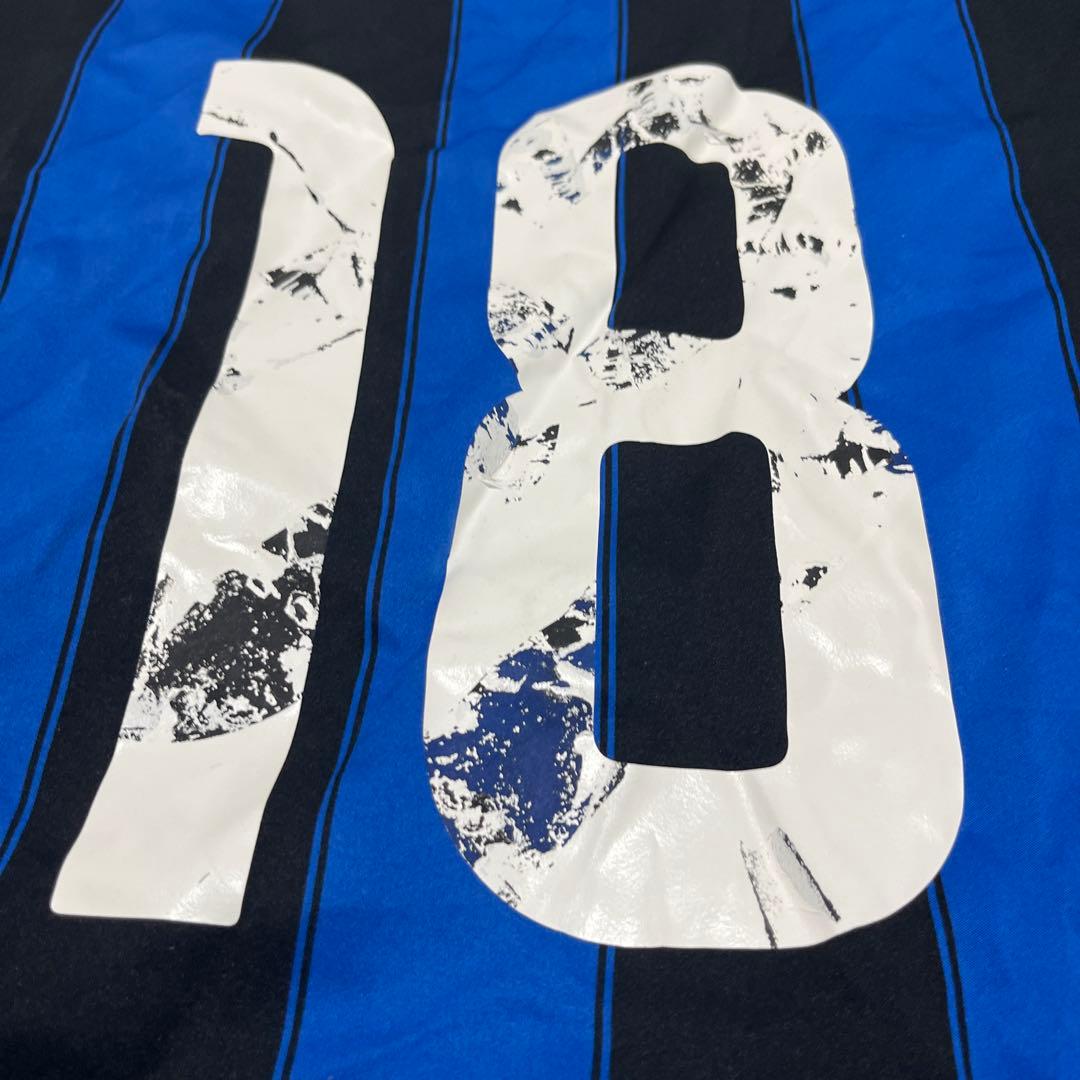 【90s】インテル　サッカー　ユニフォーム　18番　ブルガリア製　XL