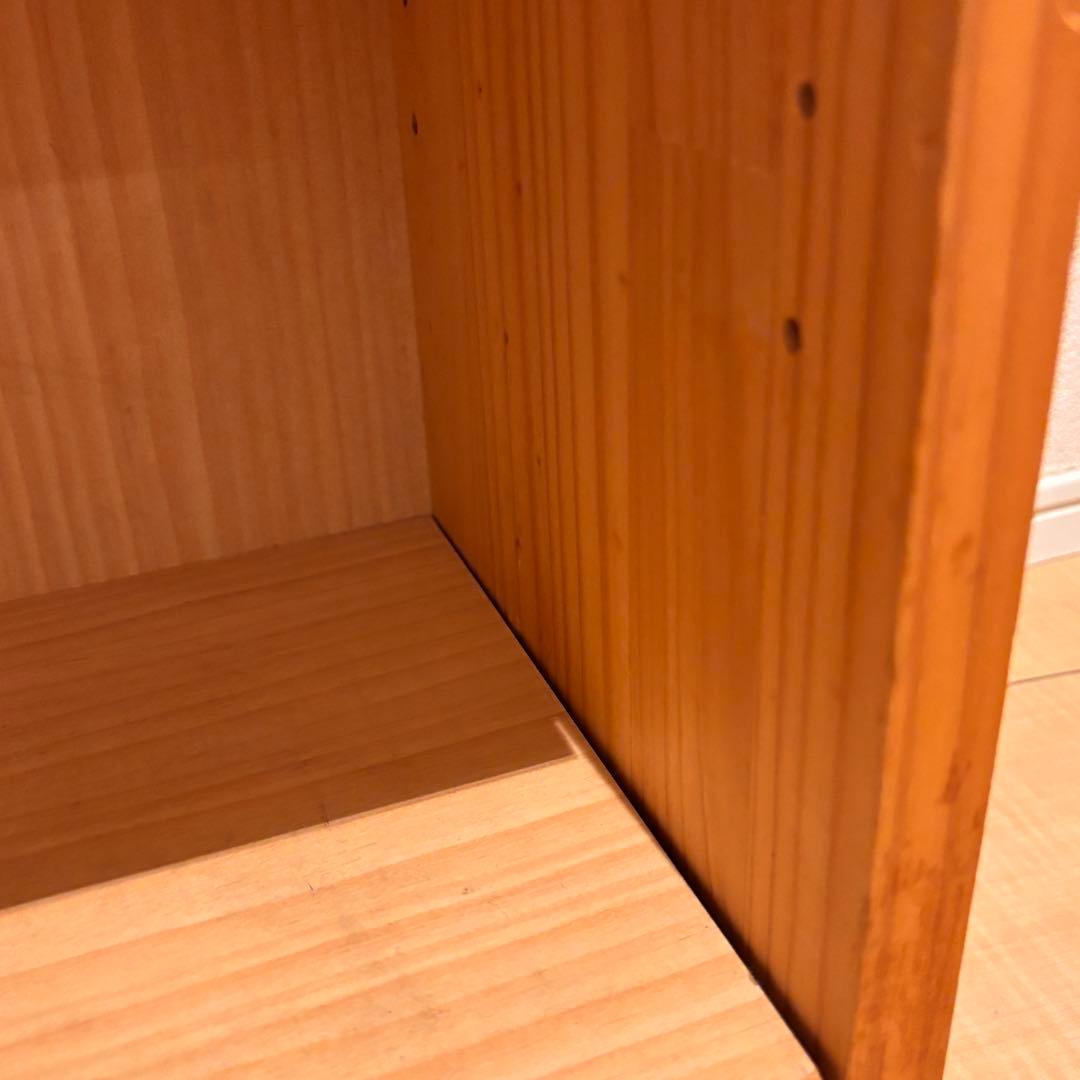 モモナチュラル シェルフ/ワゴン キャスター付き