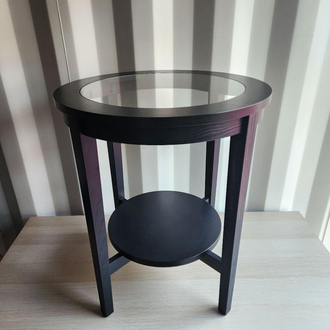 希少　廃盤　IKEA イケア　MALMSTA マルムスタ　サイドテーブル　ガラス