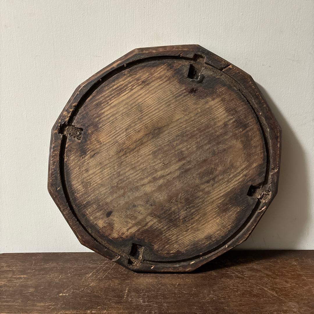 李朝十二角膳天板その64 盆.古道具.骨董品.韓国骨董. Antique.酒器盆