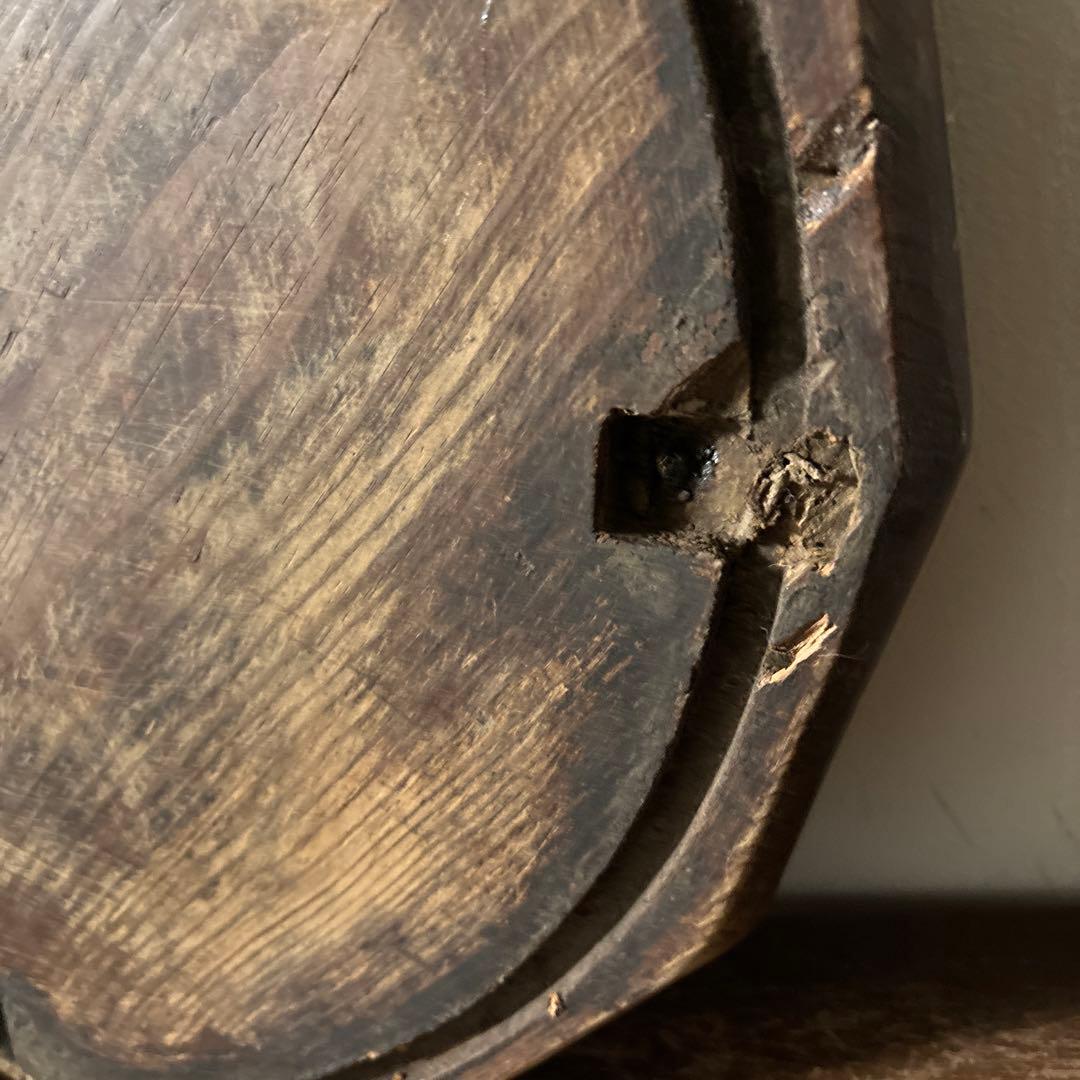 李朝十二角膳天板その64 盆.古道具.骨董品.韓国骨董. Antique.酒器盆