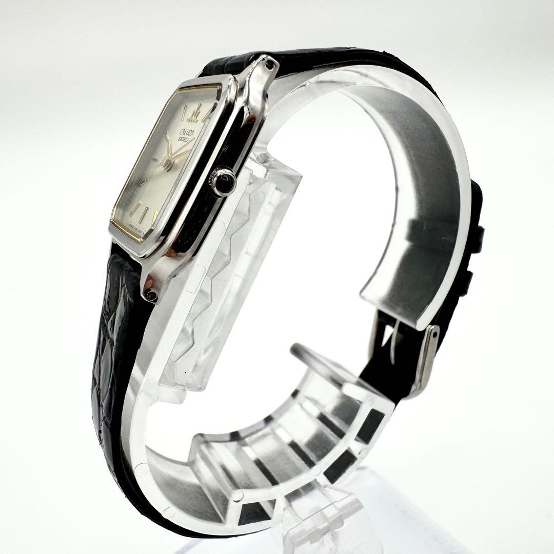 稼働/新品電池　セイコー　クレドール　クォーツ　レディース腕時計　純正ベルト