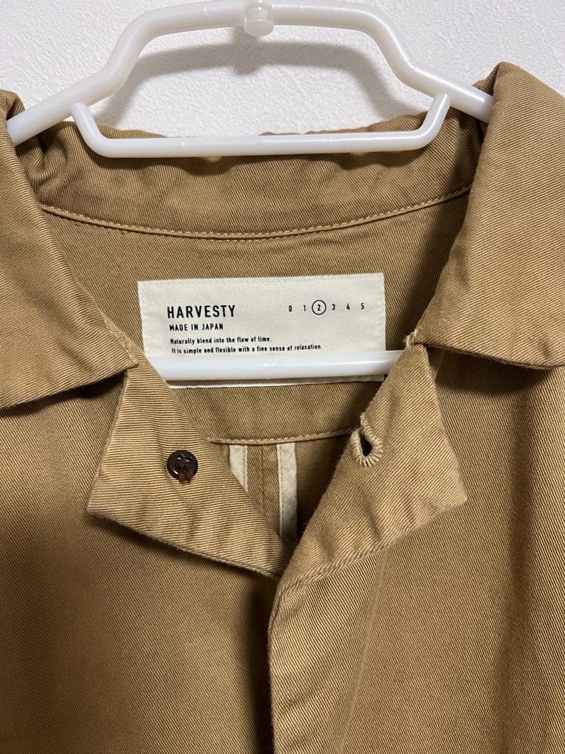 HARVESTY ハーベスティ チノクロスオーバーコート ロングコート　２
