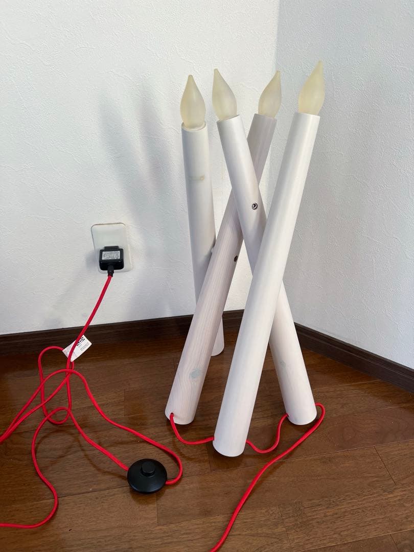 IKEA フロアスタンド　キャンドル型　オールドイケア　スタンドライト