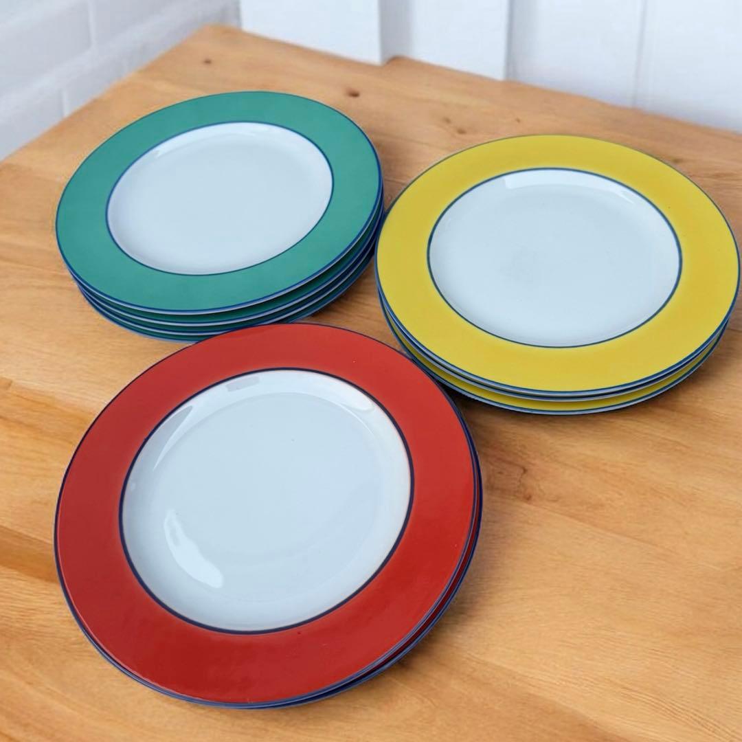 トニャーナ　イタリア製　磁器プレート皿　9枚セット