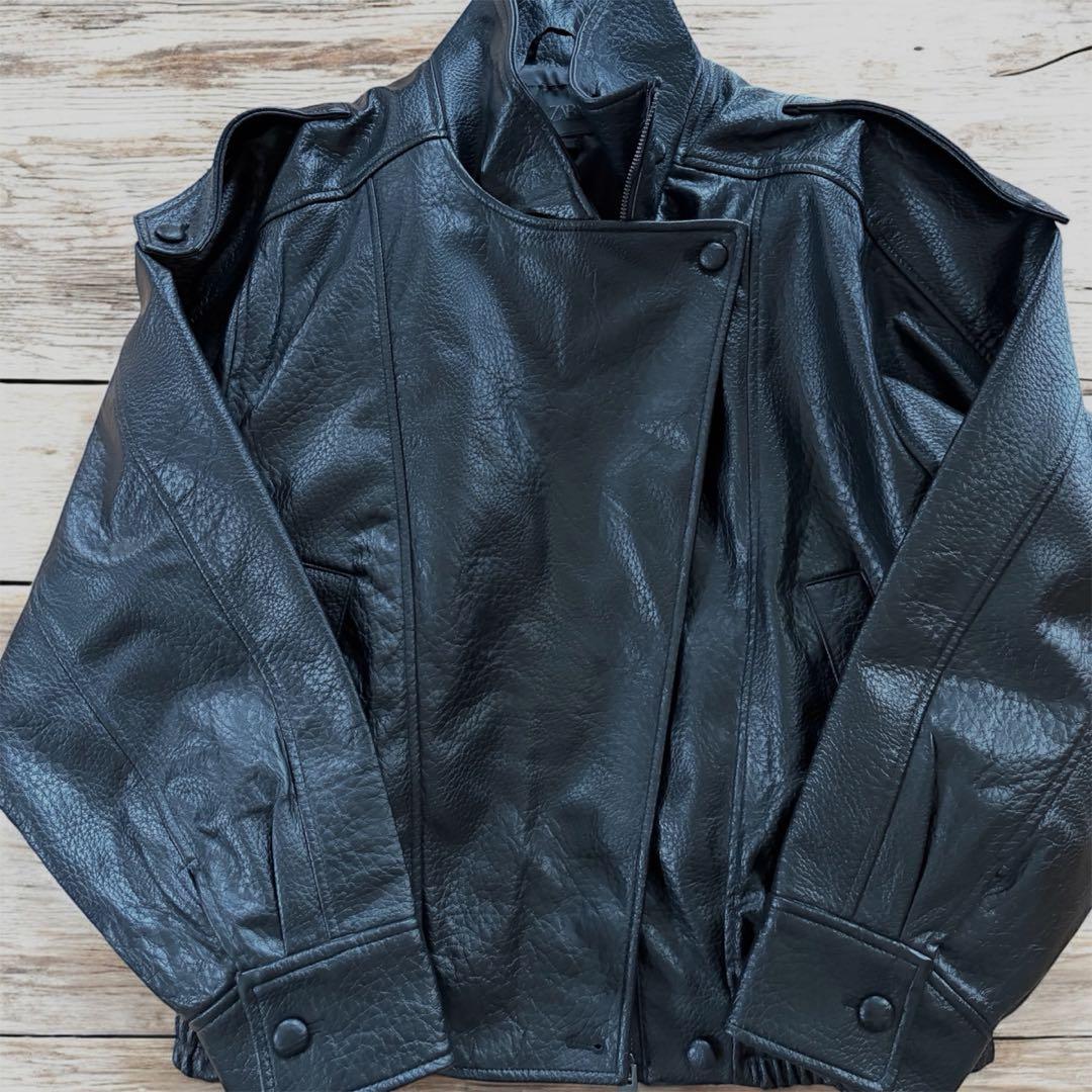 ZARA YSL風 レザージャケット XS