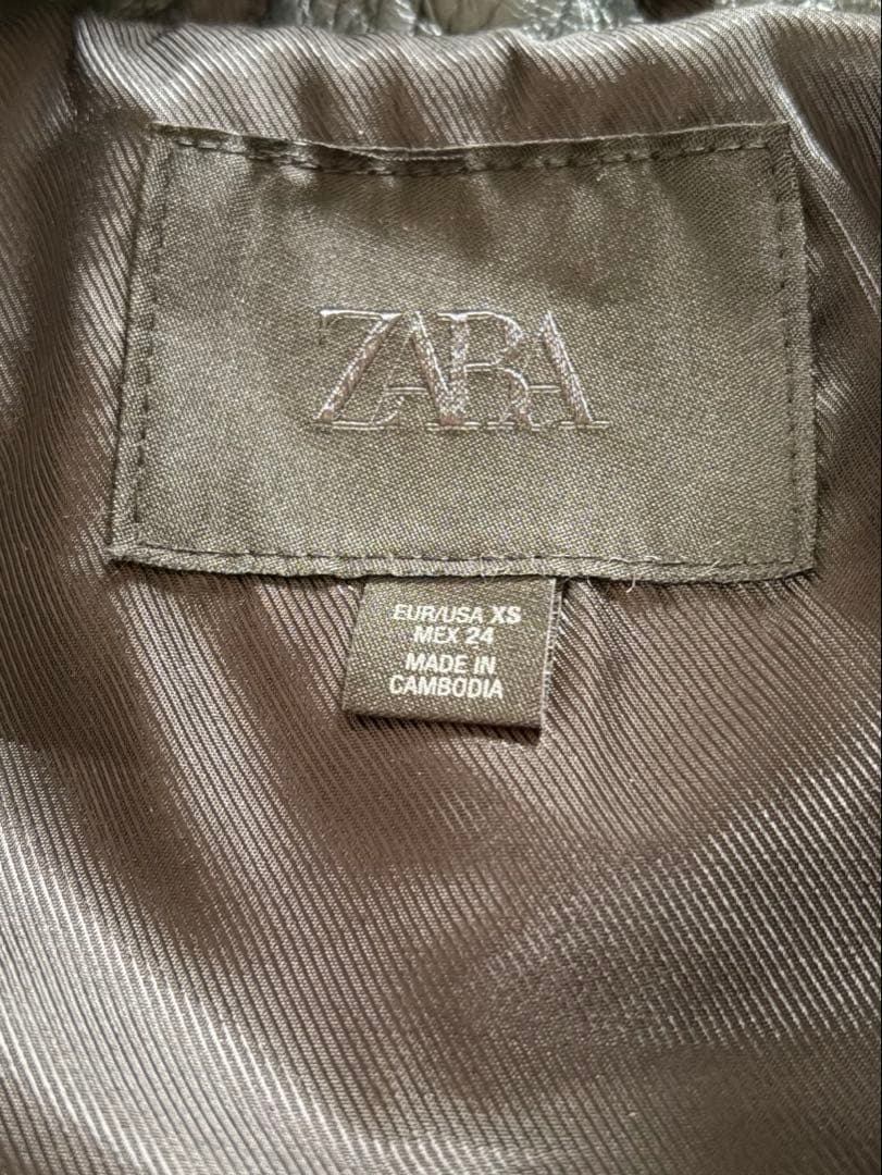 ZARA YSL風 レザージャケット XS