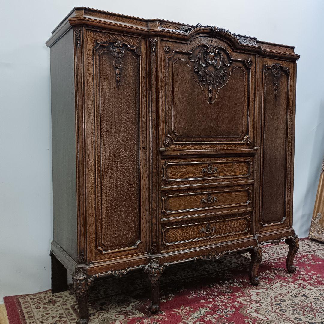 キャビネット　アンティーク　猫脚　外国製