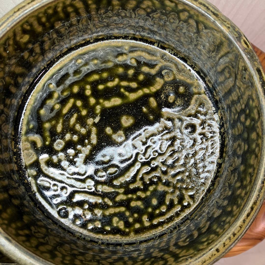 東洋社製　生け花用花瓶　2段　ヴィンテージ　オリーブ色　ミッドセンチュリー