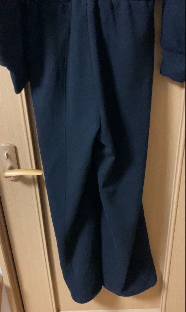 サロペット・オーバーオール・オールインワン CLANE HOODED SWEAT ALL IN ONE BLACK 01 S