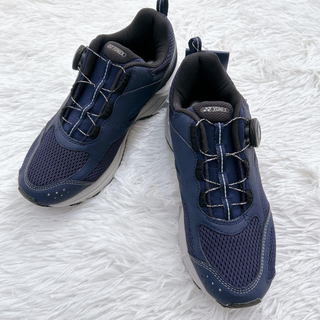 タグ付き YONEX ヨネックス パワークッション セーフラン900C ネイビー
