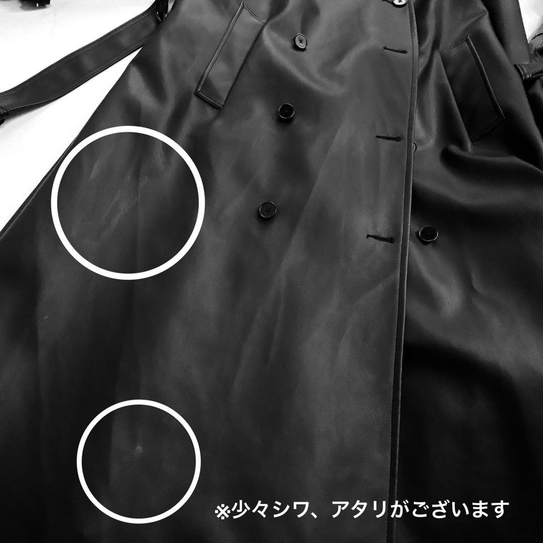 【THE TOE】23AW　AVIGNON TRENCH COAT　レザー　黒