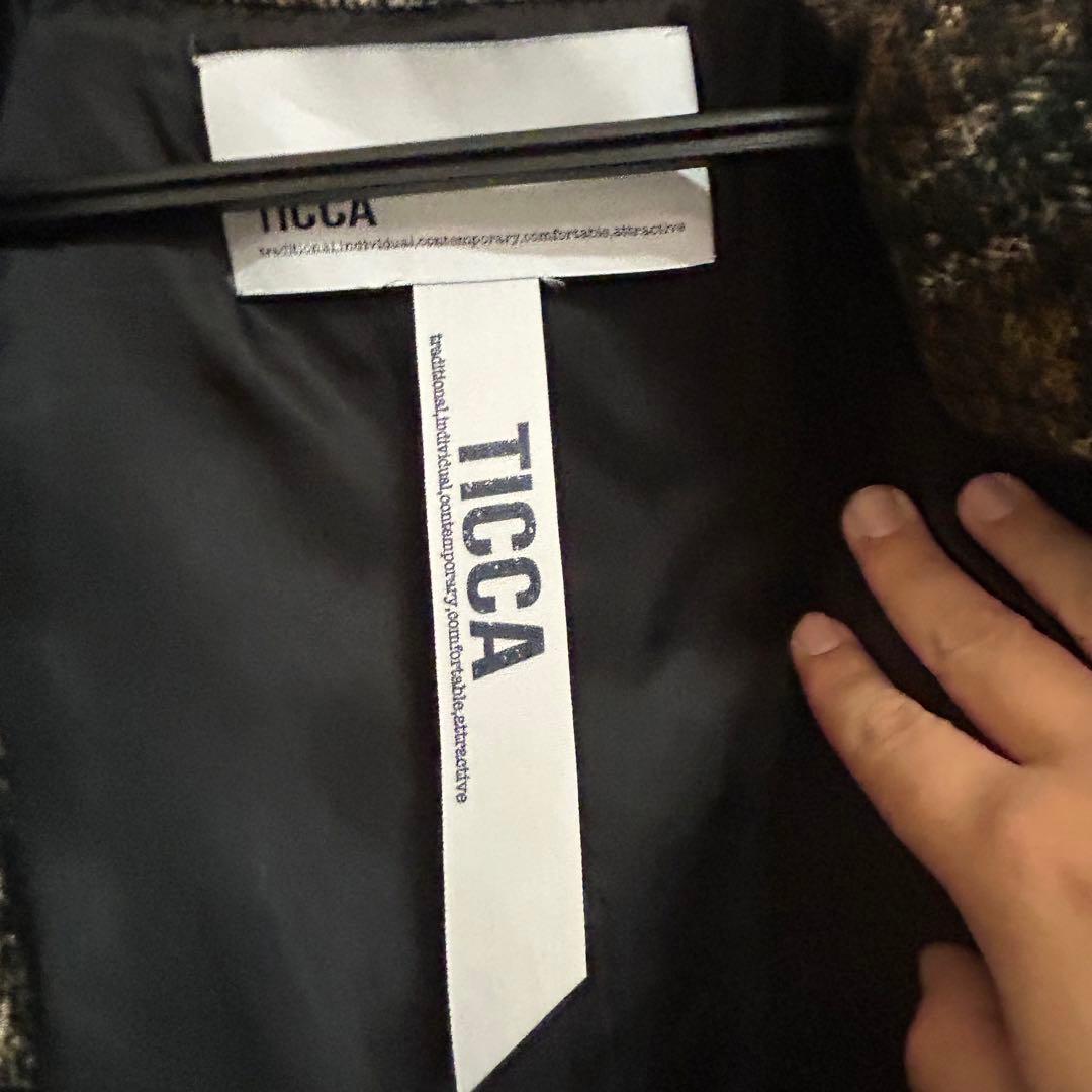 極美品 【TICCA】ティッカ　Aライン コート クリーニング済み