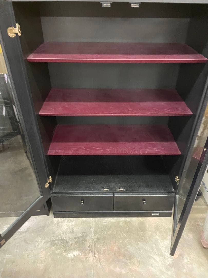 OTSUKA ショーケース　飾り棚　ブラック