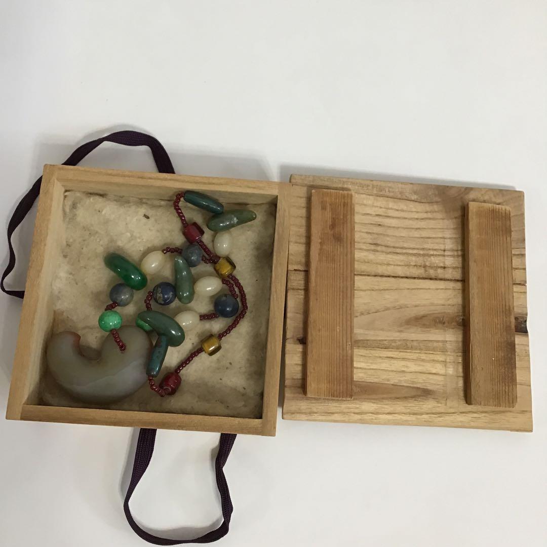 アンティーク　出土品　瑪瑙　勾玉　ネックレス　古墳時代　古代　浪漫　神話