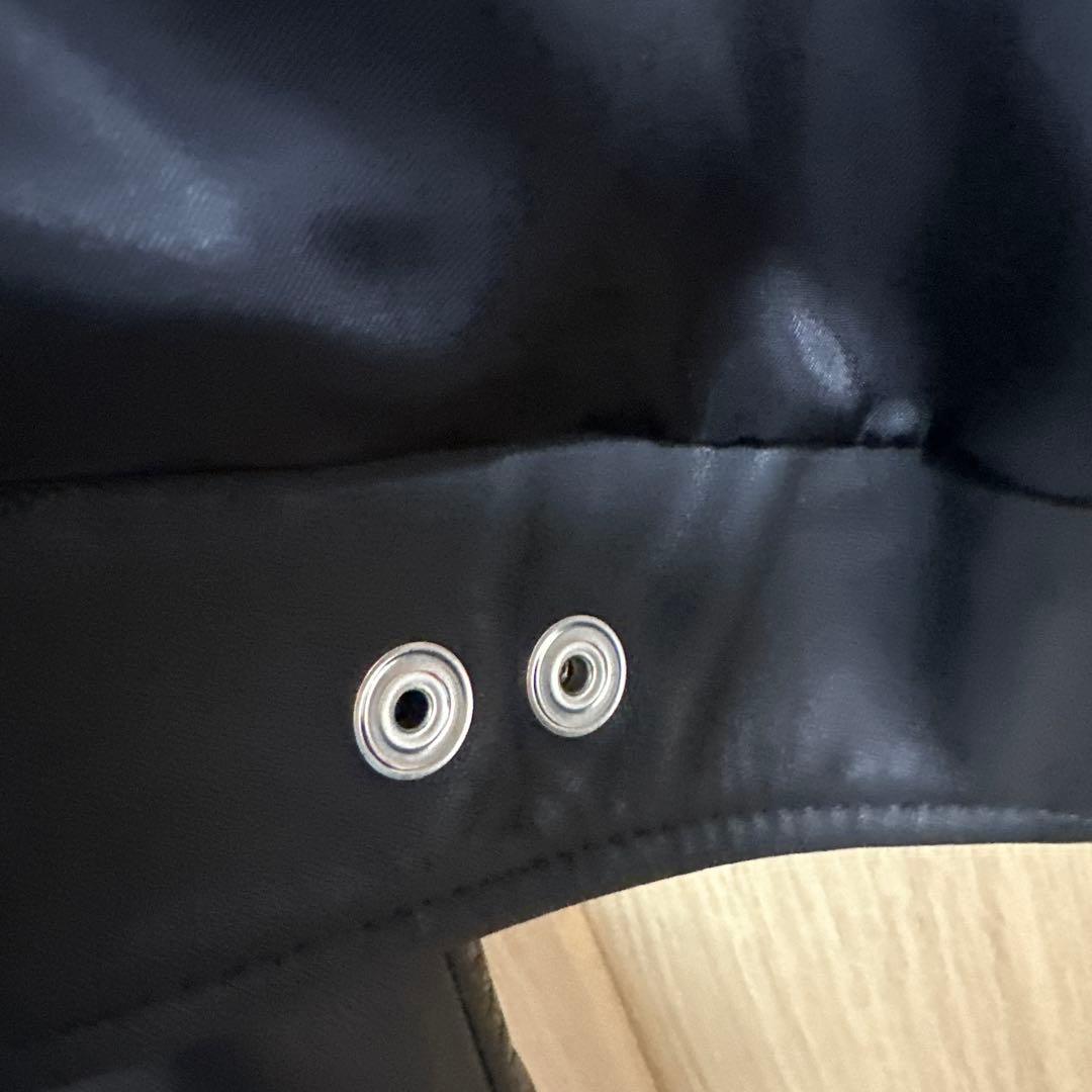 FIXER 黒レザーシングルライダースジャケット