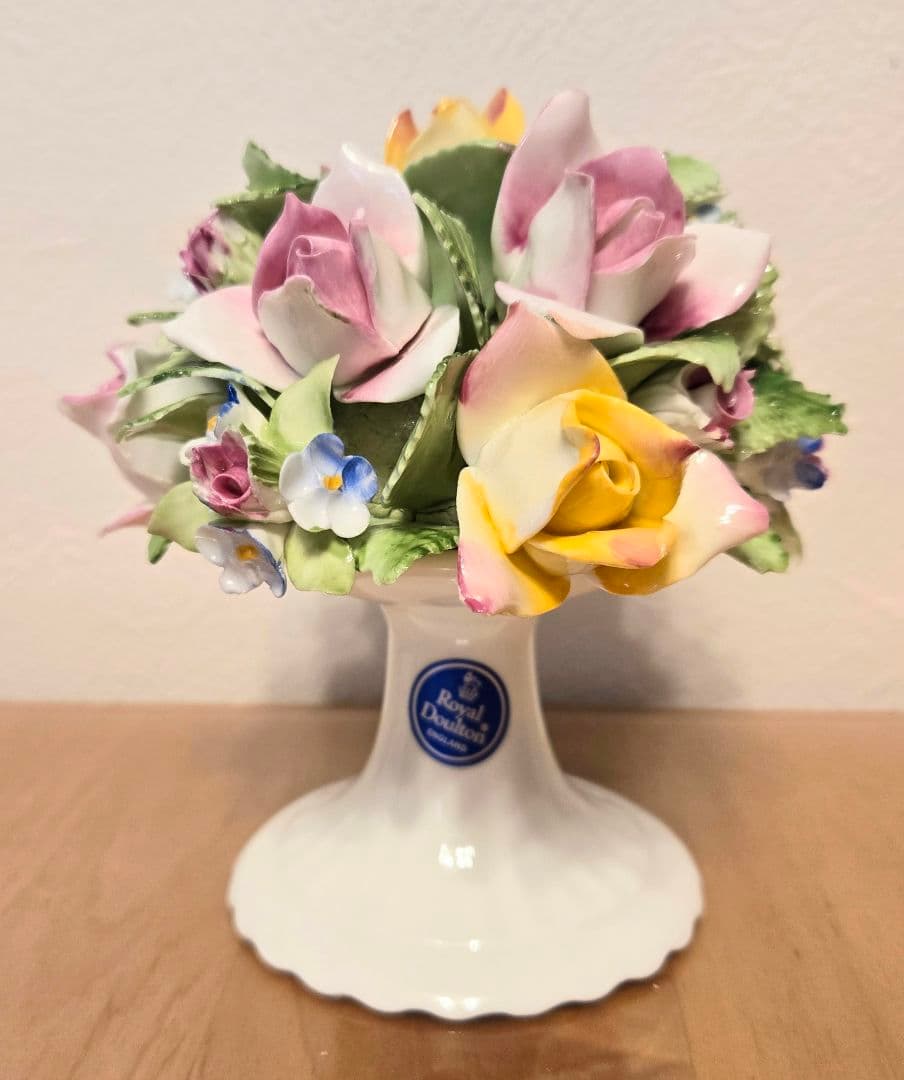   ロイヤルドルトン 陶花 置物 フラワースタンド