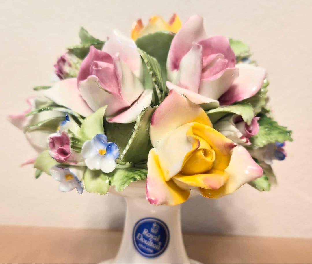   ロイヤルドルトン 陶花 置物 フラワースタンド