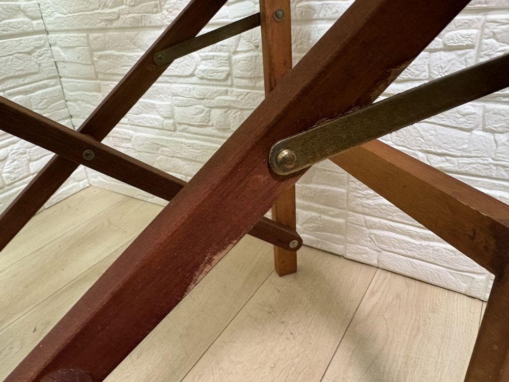 希少 未使用 Coleman コールマン ガーデン ウッドチェア 折りたたみ ②