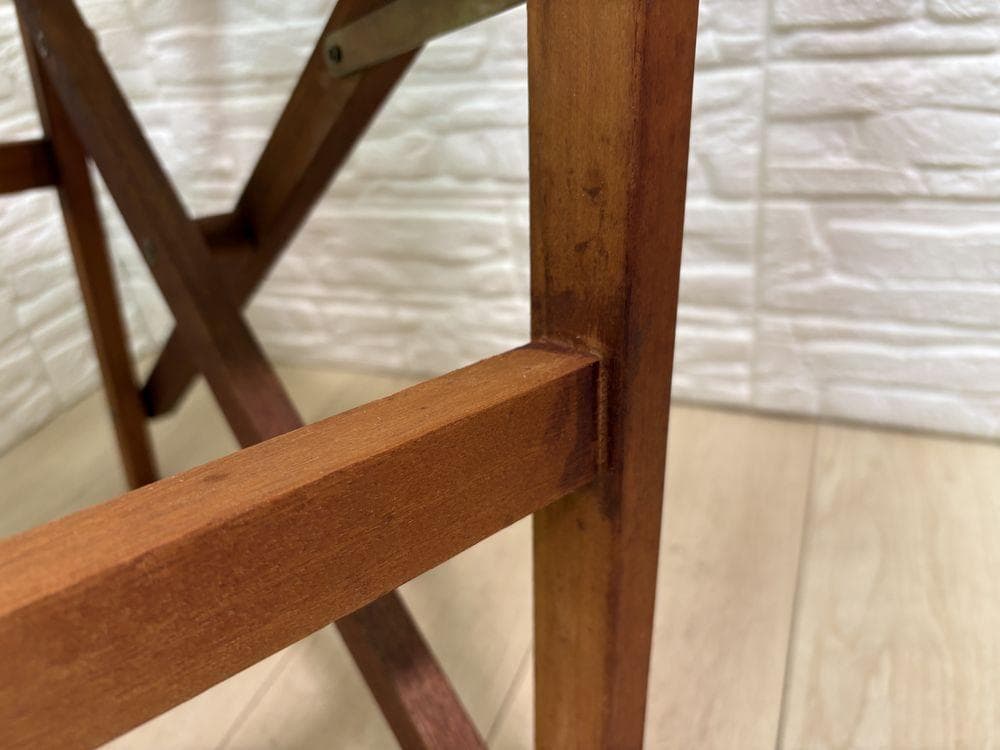 希少 未使用 Coleman コールマン ガーデン ウッドチェア 折りたたみ ②