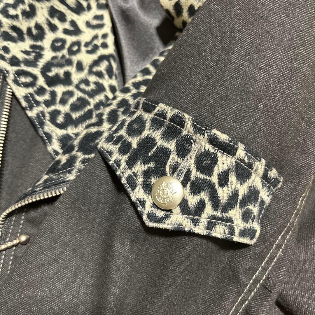 ALGONQUINS アルゴンキン　ダブルライダースジャケット　レオパード　豹