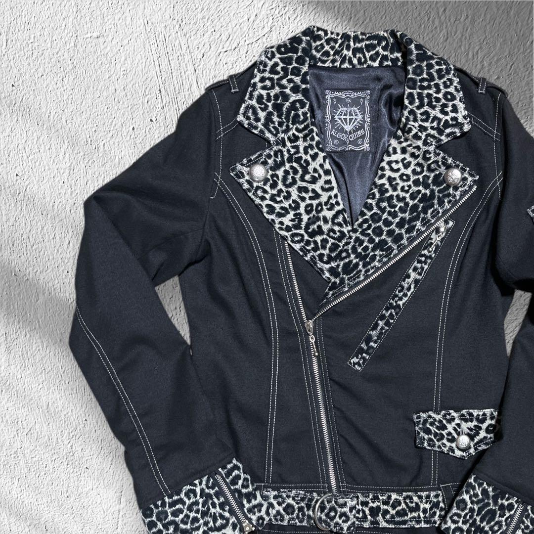 ALGONQUINS アルゴンキン　ダブルライダースジャケット　レオパード　豹