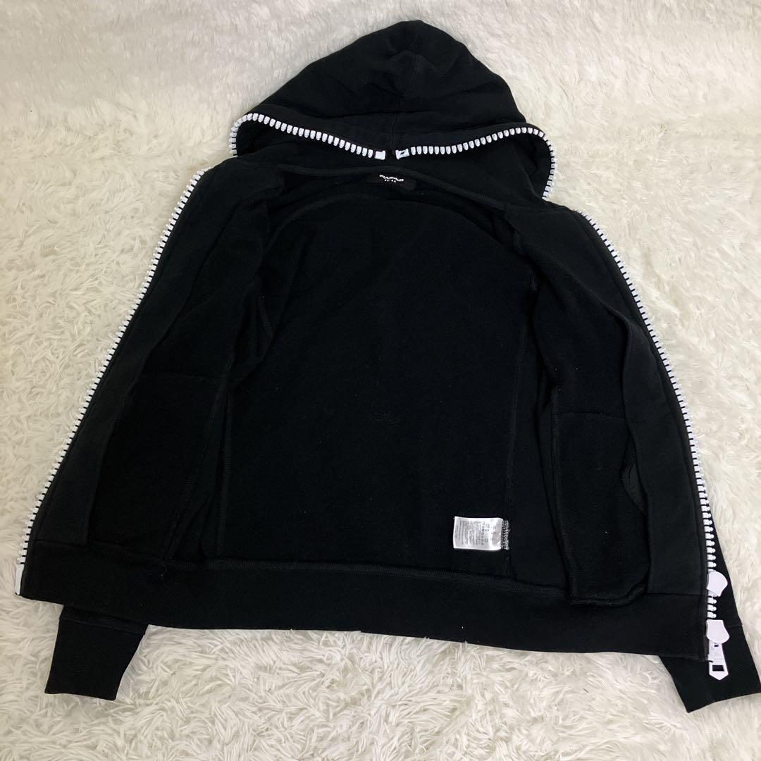 【美品】1PIU1UGUALE3 RELAX 黒　ロゴ　パーカー　セットアップ