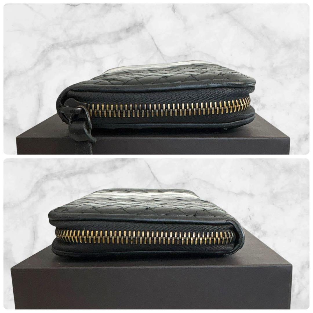 美品✨ 希少 ボッテガヴェネタ イントレチャート　長財布 ラウンドファスナー