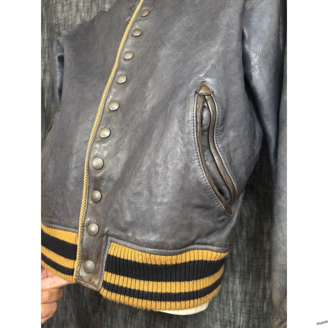 glamb グラム　ベジタブルタンニン鞣しラムレザー　アンティークブルゾン