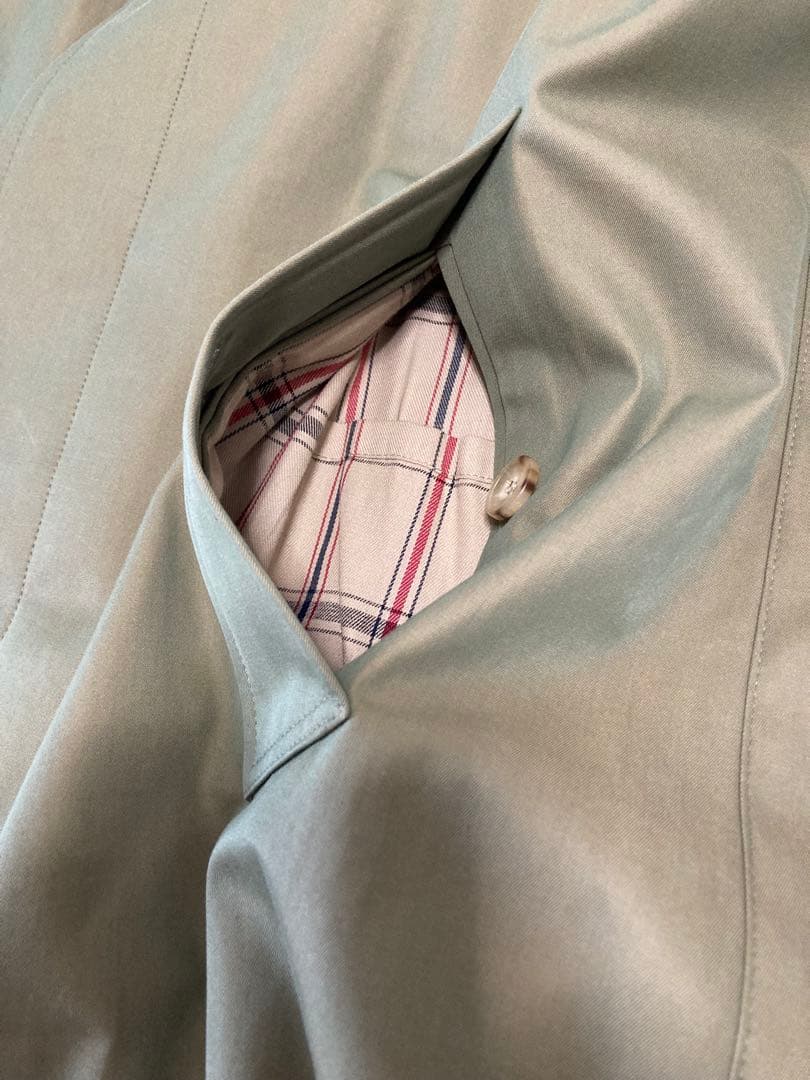 【新品】GRENFELL SLIM CAMBELL コットンギャバ セージ 38