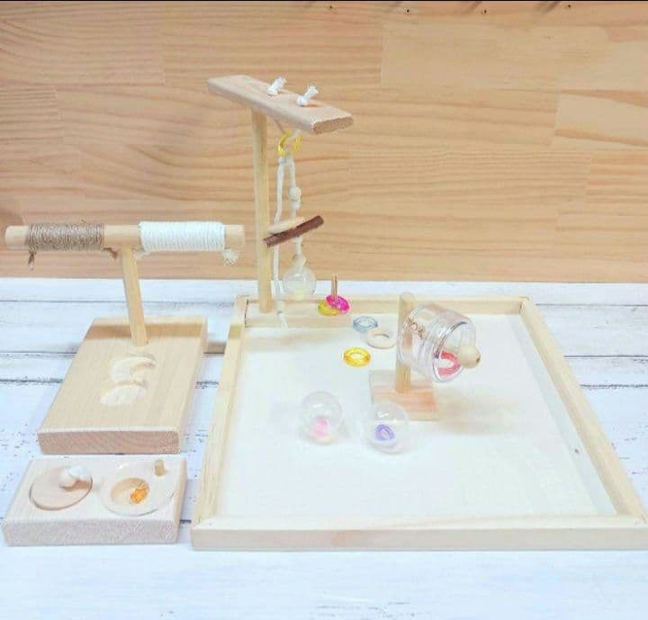 g157　止まり木　Tパーチ　スタンド　バードトイ　フォージングトイ色々セット