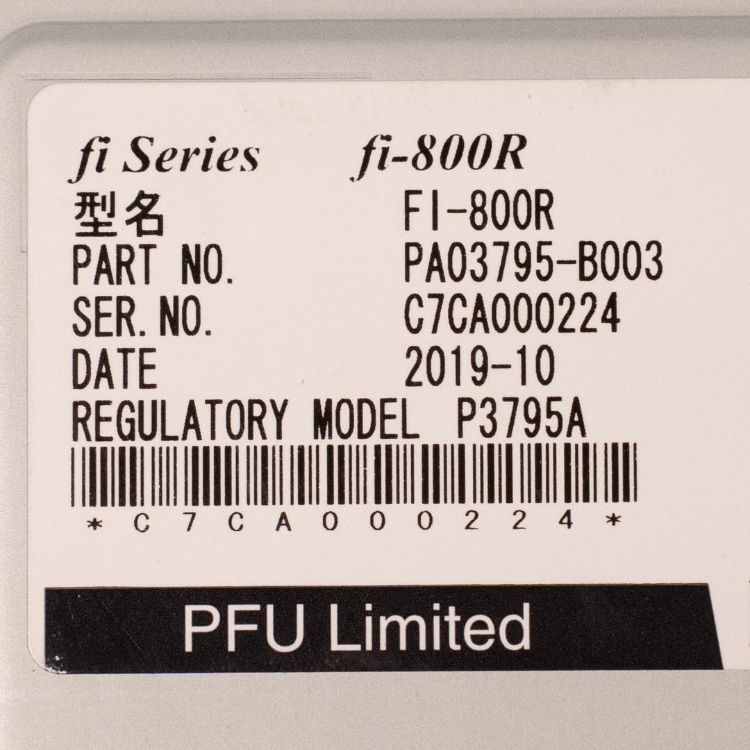 【ラリヴィー】スキャン可！Fujitsu fi-800R 訳あり格安