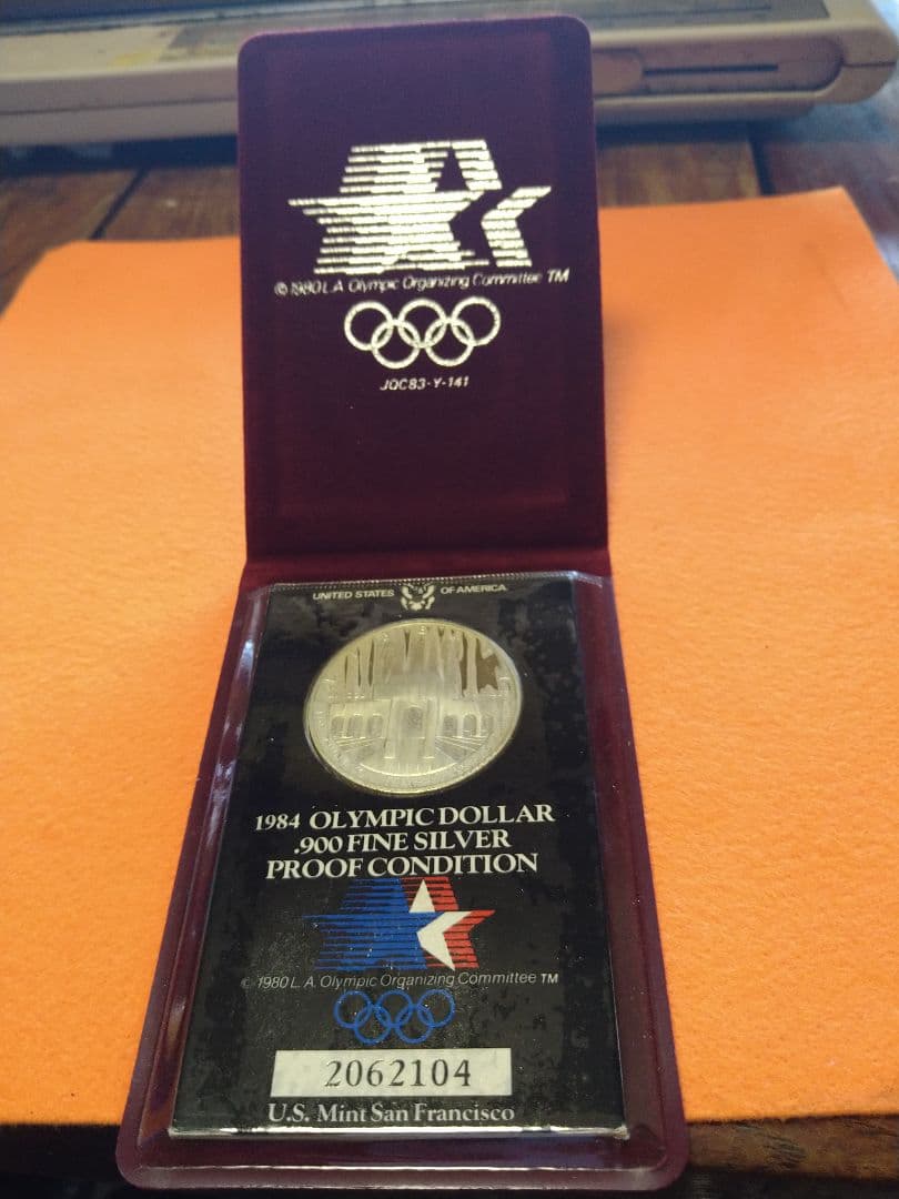 1984 ロスアンゼルス公式オリンピック銀貨
