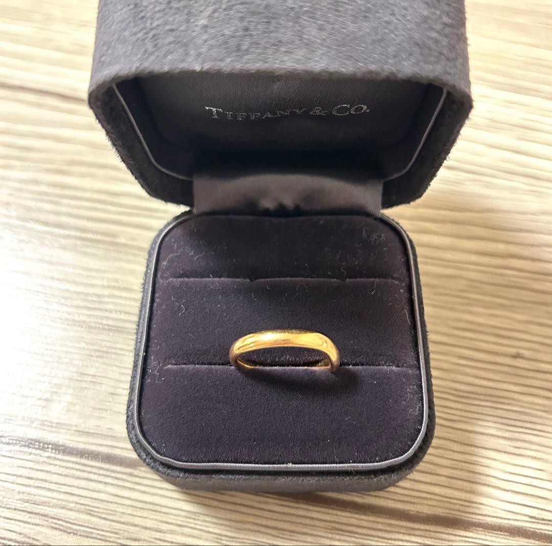 ティファニー　TIFFANY　K18YG　13カーブドバンドリング