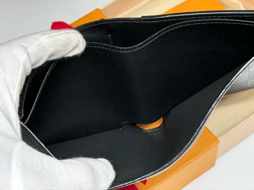 良品！ルイヴィトン　ダミエ・アンフィニ　ポルトフォイユ・マルコNM 黒