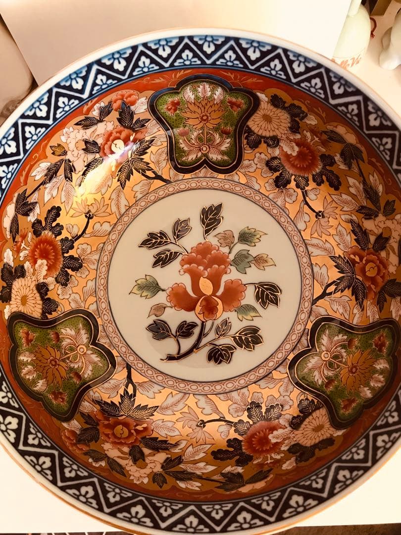 世那大平　昭和其泉　極錦金彩古伊万里 有田焼 昭和年製 深皿 深鉢